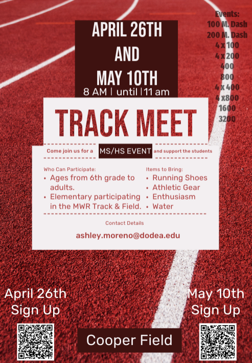 track meet flier